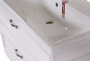 Мебель для ванной ASB-Woodline Прато 100 белая, патина серебро фото в интернет-магазине «Wasser-Haus.ru»