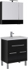 Мебель для ванной Aquanet Сиена 70 черная, 1 ящик, 2 двери фото в интернет-магазине «Wasser-Haus.ru»