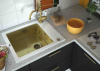 Мойка кухонная Zorg Inox Glass GL-6051-WHITE-BRONZE белое стекло фото в интернет-магазине «Wasser-Haus.ru»