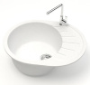 Мойка кухонная ZETT lab. T010Q001 белый лед фото в интернет-магазине «Wasser-Haus.ru»