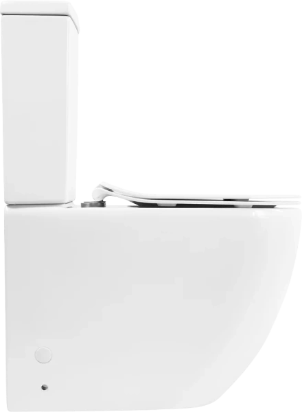 Унитаз-компакт BelBagno Amanda BB051CPR безободковый, крышка BB2034SC с микролифтом, бачок BB051T фото в интернет-магазине «Wasser-Haus.ru»