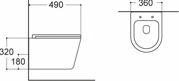 Унитаз подвесной Aquanet Tornado 332173 безободковый, с микролифтом фото в интернет-магазине «Wasser-Haus.ru»