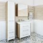 Мебель для ванной Sanflor Ларго 80 вяз швейцарский, белая фото в интернет-магазине «Wasser-Haus.ru»