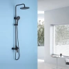 Душевая стойка Abber Weiss Insel AF8020B черная матовая фото в интернет-магазине «Wasser-Haus.ru»