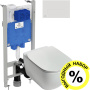 Комплект  Унитаз подвесной Ideal Standard Tesi T355101 безободковый + Система инсталляции для унитазов Ideal Standard ProSys Eco Frame 2.0 R046367 + К фото в интернет-магазине «Wasser-Haus.ru»