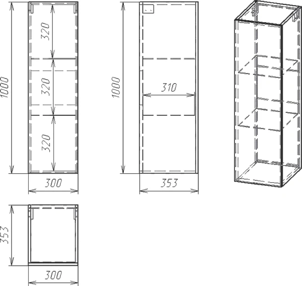 Шкаф Owl 1975 Sjel R фото в интернет-магазине «Wasser-Haus.ru»