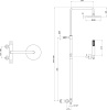 Душевая стойка Webert Elio EL980507015METAL хром фото в интернет-магазине «Wasser-Haus.ru»