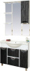 Зеркало-шкаф Misty Лорд 85 бело-черный R фото в интернет-магазине «Wasser-Haus.ru»