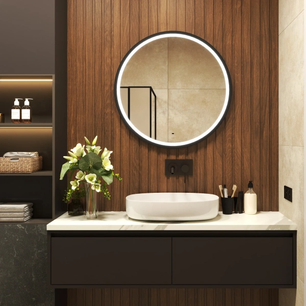 Зеркало круглое BOND Circle M60ZE-8080 80, с подсветкой фото в интернет-магазине «Wasser-Haus.ru»