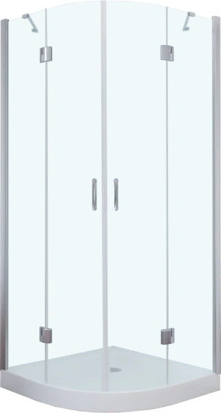 Душевой уголок Vegas Glass AFS TUR NOVO h1890 110 08 01 профиль глянцевый  хром, стекло прозрачное фото в интернет-магазине «Wasser-Haus.ru»