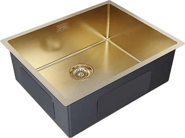 Мойка кухонная Paulmark Next PM215444-BG брашированное золото фото в интернет-магазине «Wasser-Haus.ru»