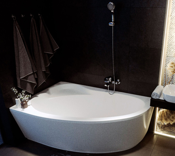Акриловая ванна Акватек Фиджи 170x110 левая, с вклееным каркасом фото в интернет-магазине «Wasser-Haus.ru»