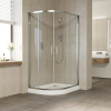 Душевой уголок Vegas Glass ZS-F 110*80 08 01 профиль глянцевый хром, стекло прозрачное фото в интернет-магазине «Wasser-Haus.ru»
