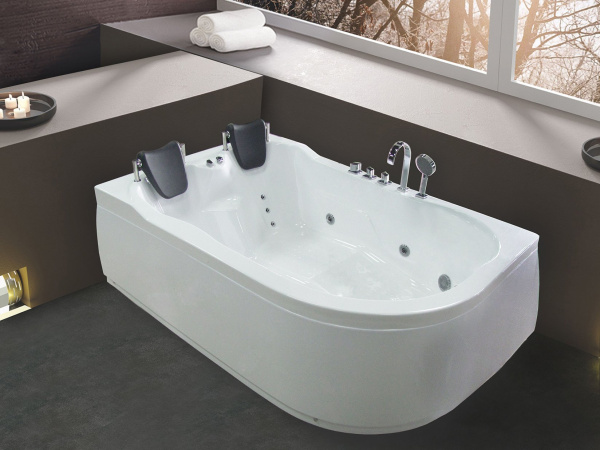 Акриловая ванна Royal Bath Norway RB331100K-L 180x120, левая, с каркасом фото в интернет-магазине «Wasser-Haus.ru»