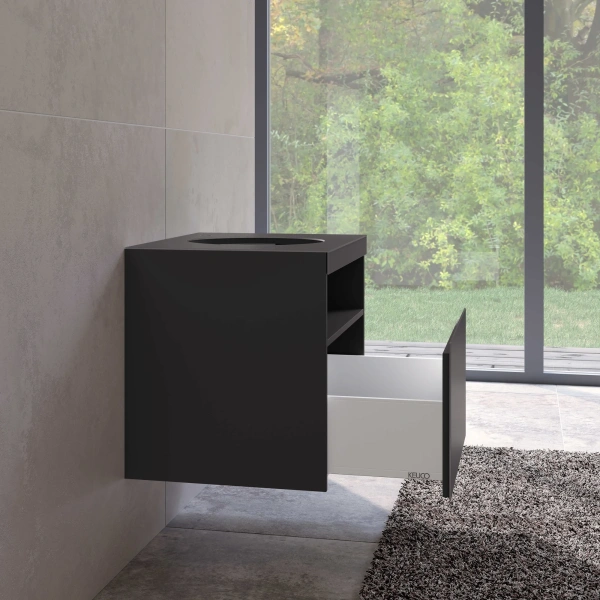 Тумба с раковиной Keuco Stageline 32855 65 см, вулканит фото в интернет-магазине «Wasser-Haus.ru»