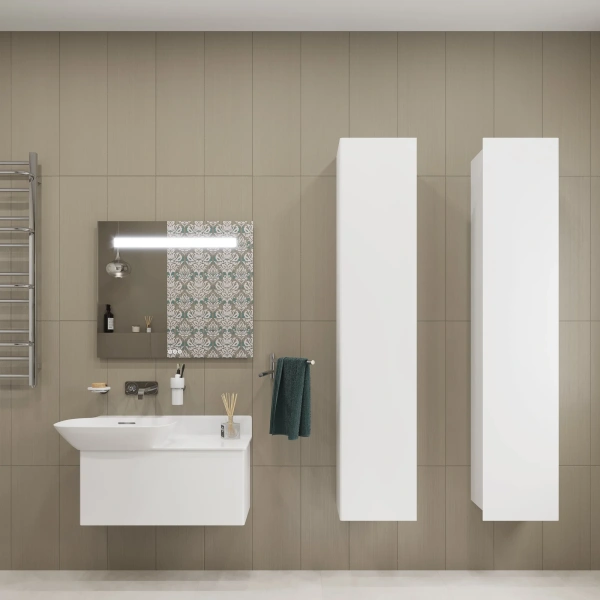 Шкаф-пенал Laufen Ino 4.2545.1.030.170.1 L, белый матовый фото в интернет-магазине «Wasser-Haus.ru»
