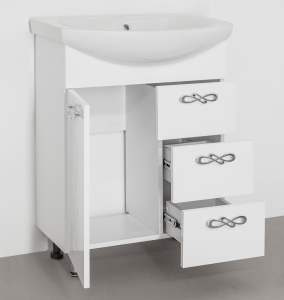 Мебель для ванной Style Line Венеция 65 белая фото в интернет-магазине «Wasser-Haus.ru»