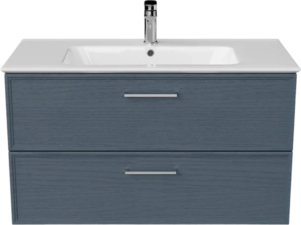 Мебель для ванной Kerama Marazzi Piano Classic 95 подвесная, ясень синий матовый фото в интернет-магазине «Wasser-Haus.ru»