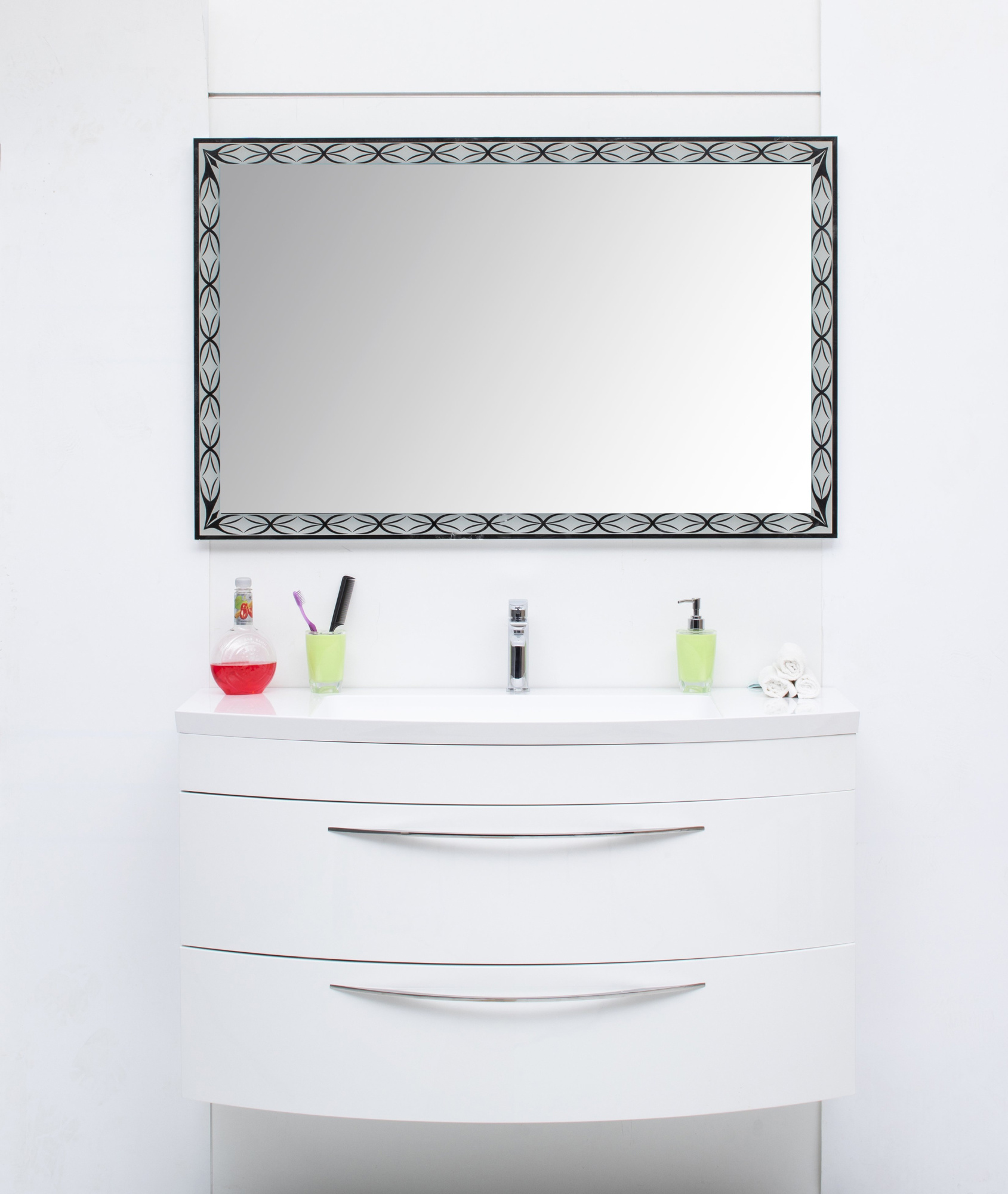 Мебель для ванной De Aqua Лонг 120 белая фото в интернет-магазине «Wasser-Haus.ru»