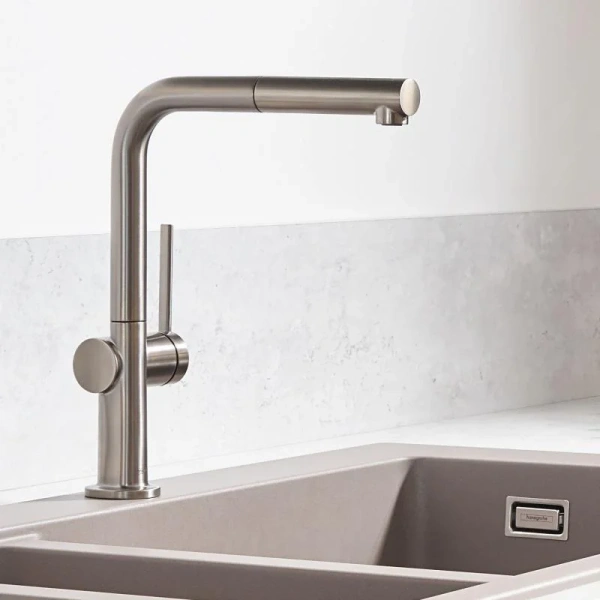 Смеситель для кухни Hansgrohe Talis M54 72808800 сталь фото в интернет-магазине «Wasser-Haus.ru»
