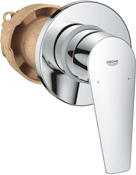 Встраиваемый смеситель для душа и ванны Grohe BauEdge 29040001 С ВНУТРЕННЕЙ ЧАСТЬЮ, хром фото в интернет-магазине «Wasser-Haus.ru»