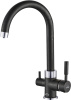 Смеситель Steel Hammer SH 713 Black Cr для кухонной мойки фото в интернет-магазине «Wasser-Haus.ru»