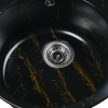 Мойка кухонная Wisent WA04-14 мрамор черно-золотой фото в интернет-магазине «Wasser-Haus.ru»