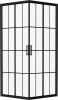 Душевой уголок DIWO Клин 80х80, профиль черный матовый фото в интернет-магазине «Wasser-Haus.ru»