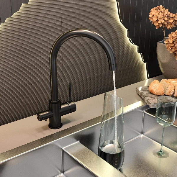 Смеситель для кухни Elghansa Kitchen Pure Water 56B5216-Black black фото в интернет-магазине «Wasser-Haus.ru»