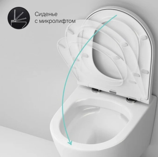 Комплект AM.PM Sense IS70138.741701 FlashClean с сиденьем микролифт, кнопка смыва черная матовая фото в интернет-магазине «Wasser-Haus.ru»