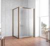 Душевой уголок Vegas Glass ZP+ZPV 120*100 05 02 профиль бронза, стекло шиншилла фото в интернет-магазине «Wasser-Haus.ru»