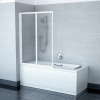 Шторка на ванну Ravak VS2 105 Grape, профиль белый фото в интернет-магазине «Wasser-Haus.ru»