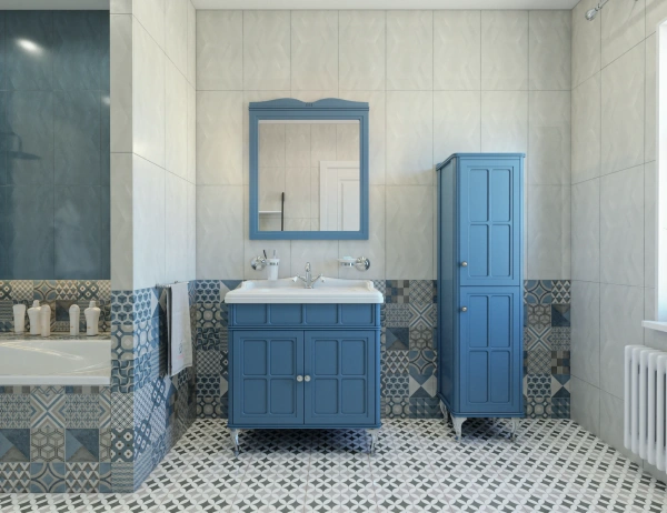 Тумба с раковиной Caprigo Borgo 80 бриллиантово-синий фото в интернет-магазине «Wasser-Haus.ru»