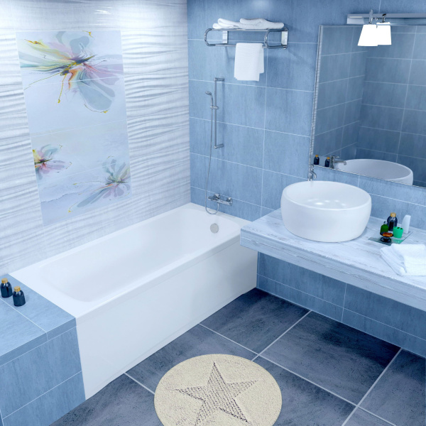Акриловая ванна 1ACReal Стандарт Гамма Щ0000023532 170x70 фото в интернет-магазине «Wasser-Haus.ru»