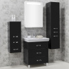 Мебель для ванной Акватон Америна М 70 черная фото в интернет-магазине «Wasser-Haus.ru»