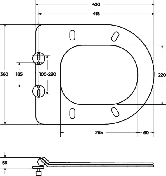 Унитаз подвесной BelBagno Amanda BB051CHR безободковый, крышка BB2111SC с микролифтом фото в интернет-магазине «Wasser-Haus.ru»