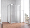 Душевой уголок Vegas Glass ZP+ZPV 120*70 08 02 профиль глянцевый хром, стекло шиншилла фото в интернет-магазине «Wasser-Haus.ru»