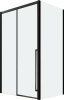 Душевой уголок Veconi Premium Trento PTC-SP-30B 130x100, профиль черный матовый, стекло прозрачное фото в интернет-магазине «Wasser-Haus.ru»
