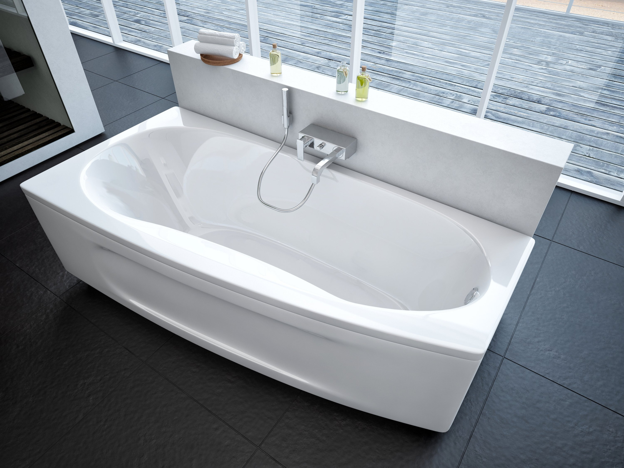 Акриловая ванна Акватек Пандора PAN160-0000038 160x75 L, с фронтальным экраном фото в интернет-магазине «Wasser-Haus.ru»