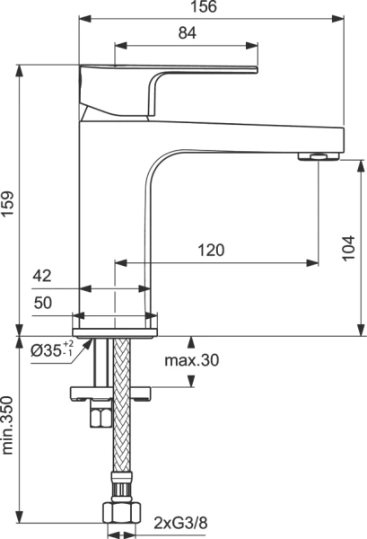 Смеситель для раковины Ideal Standard Cerafine D BC553AA фото в интернет-магазине «Wasser-Haus.ru»