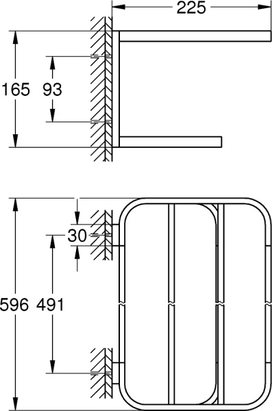 Полка Grohe Selection 41066EN0 никель фото в интернет-магазине «Wasser-Haus.ru»