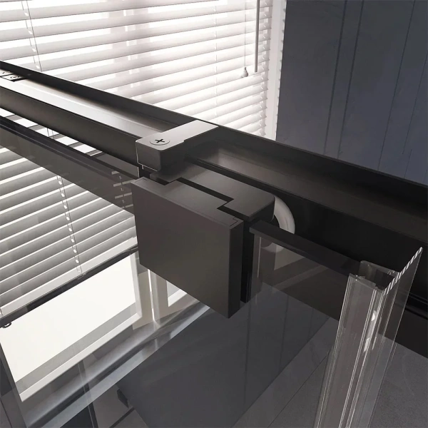 Душевой уголок Veconi Premium Trento PTC-SP-30B 120x90, профиль черный матовый, стекло прозрачное фото в интернет-магазине «Wasser-Haus.ru»