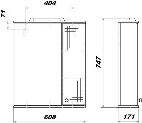 Зеркало SanStar Июнь 60 белое фото в интернет-магазине «Wasser-Haus.ru»