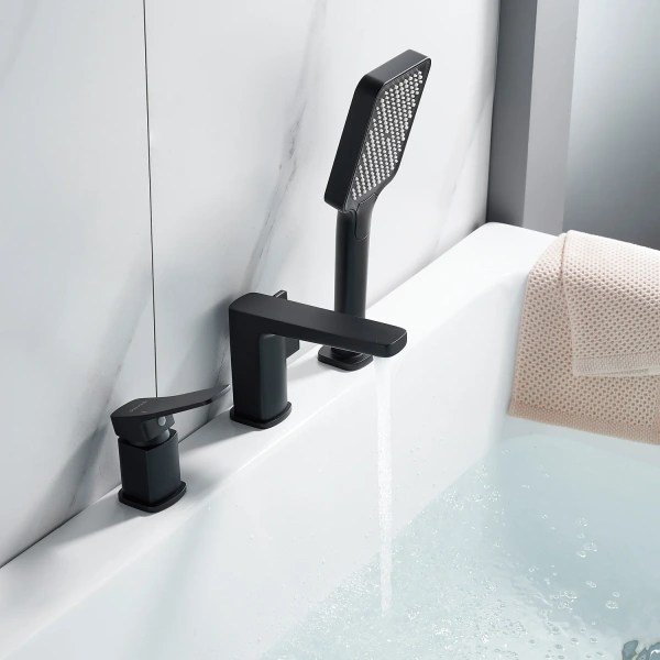 Смеситель на борт ванны Shevanik S9912H, черный фото в интернет-магазине «Wasser-Haus.ru»