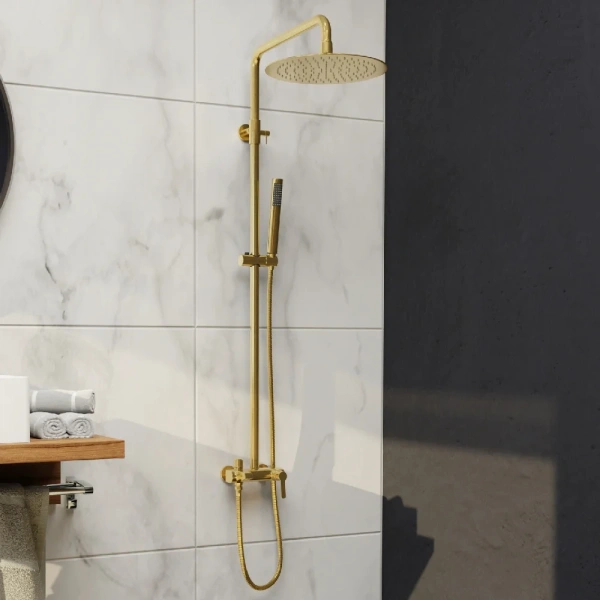 Душевая стойка RGW Shower Panels SP-31G матовое золото фото в интернет-магазине «Wasser-Haus.ru»