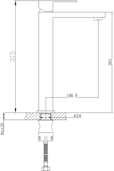Смеситель для раковины Haiba HB803-7 HB11803-7 фото в интернет-магазине «Wasser-Haus.ru»