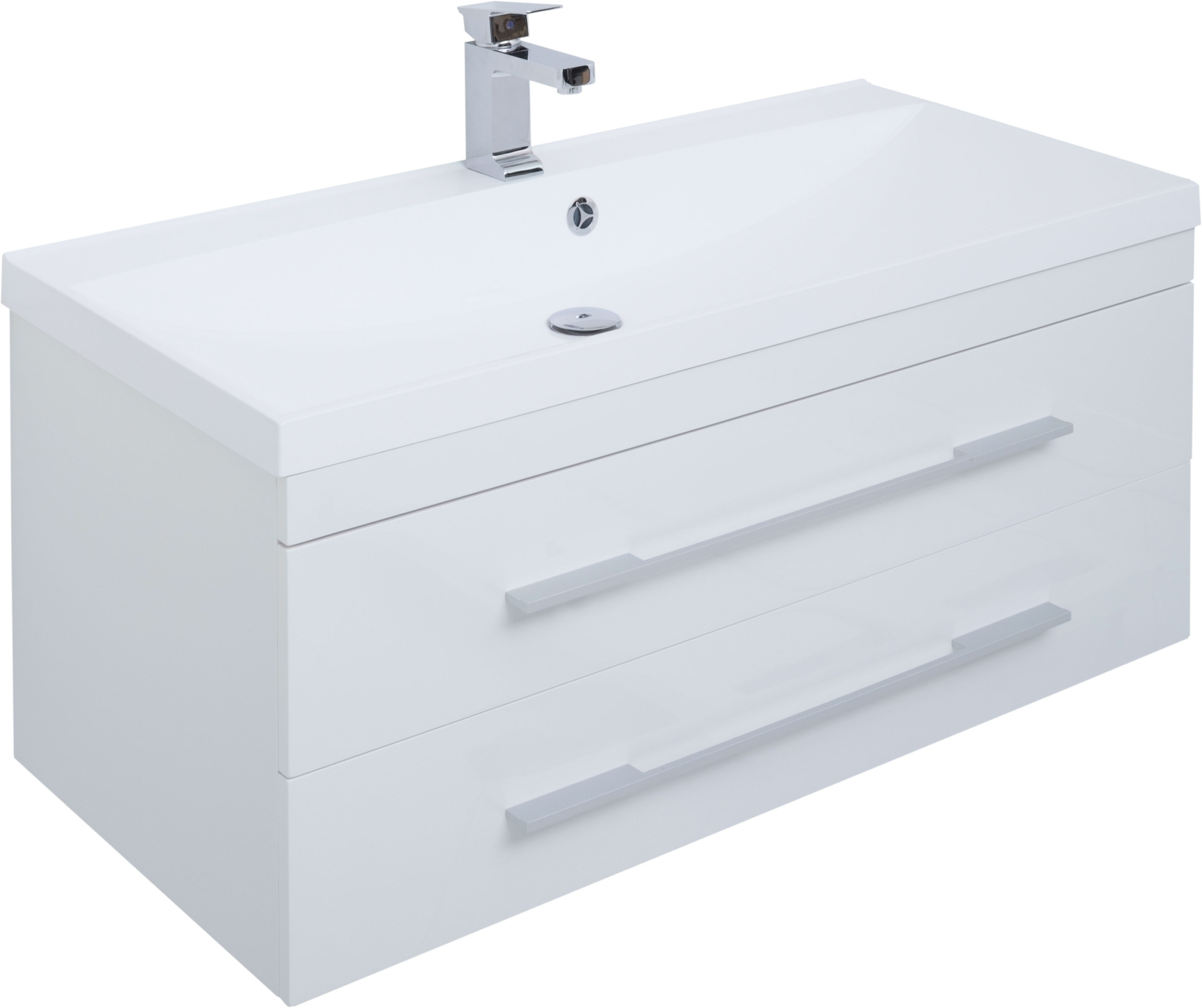 Мебель для ванной Aquanet Нота 100 белая фото в интернет-магазине «Wasser-Haus.ru»