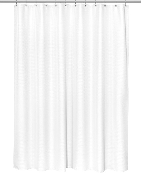 Штора для ванной Carnation Home Fashions Grace Jacquard White 180х200 см фото в интернет-магазине «Wasser-Haus.ru»