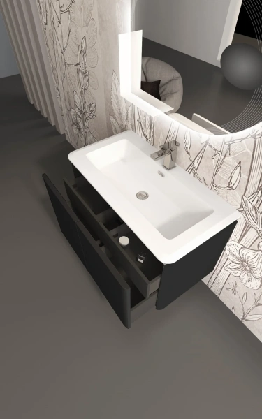 Мебель для ванной Cezares Stylus 94, nero grafite фото в интернет-магазине «Wasser-Haus.ru»