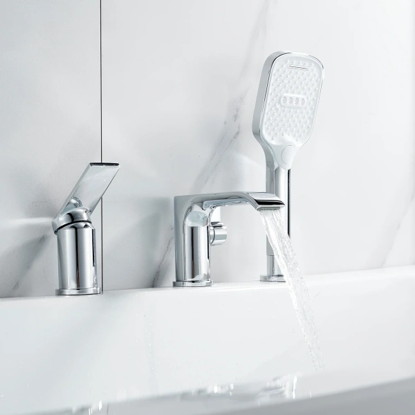 Смеситель на борт ванны Shevanik S4112, хром фото в интернет-магазине «Wasser-Haus.ru»